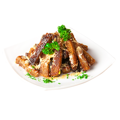 Чесночные гренки с сыром