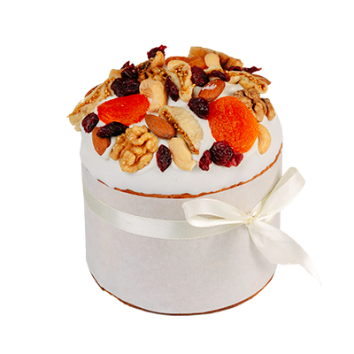 Кулич с цукатами и сухофруктами
