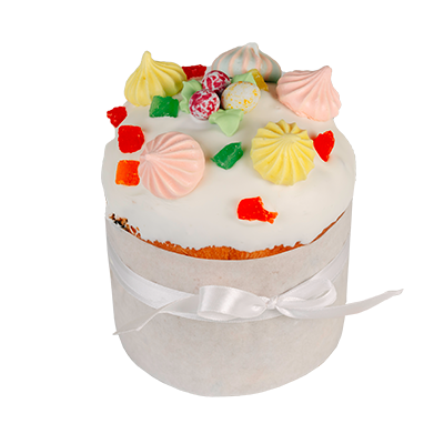 Кулич с изюмом и безе