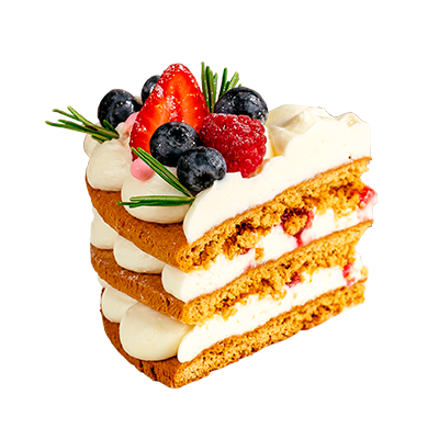 Медовый десерт с кремом чиз
