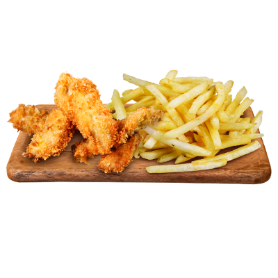 Наггетсы и картофель фри