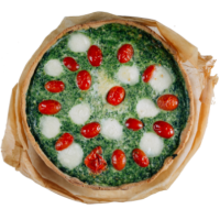 Киш шпинат и 4 сыра