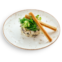 Салат с цыпленком и грибами
