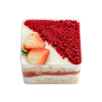 Кейк-бокс Наполеон с клубникой и кокосовым кремом