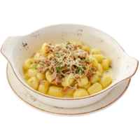 Клёцки картофельные с уткой   