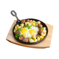 Белорусская сковородка с колбасками