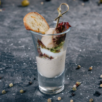 Канапе цезарь с курицей