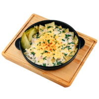 Лазанки с грудинкой и грибами