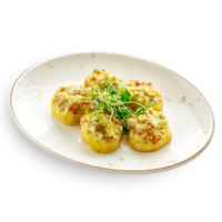 Запеченный картофель с грудинкой 