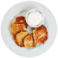 Драники со сметаной
